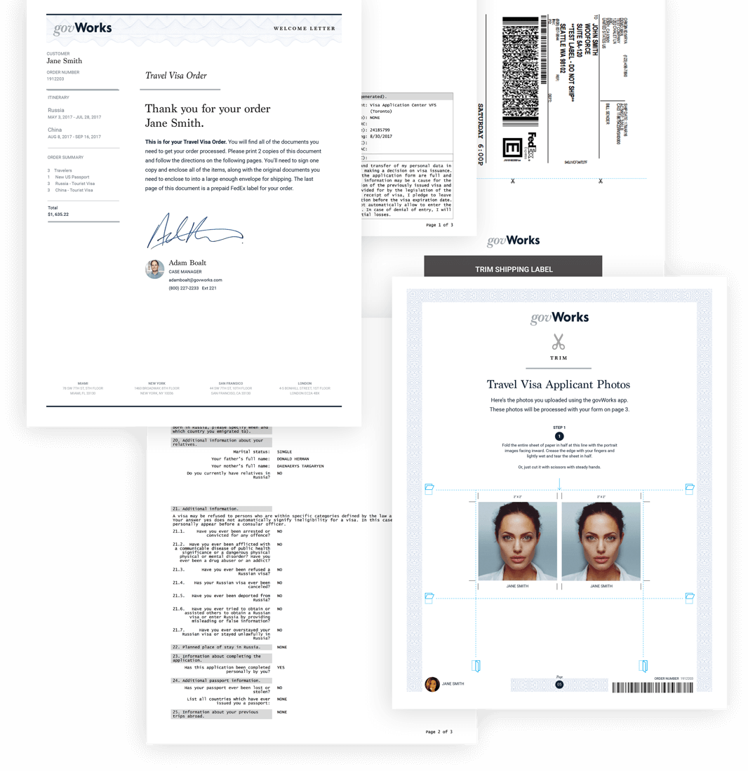 Downloadable documents packet examples